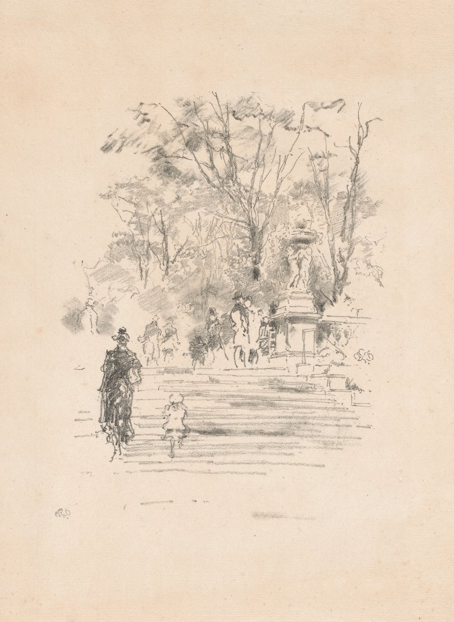 The Steps, Lucembursko od James Abbott McNeill Whistler