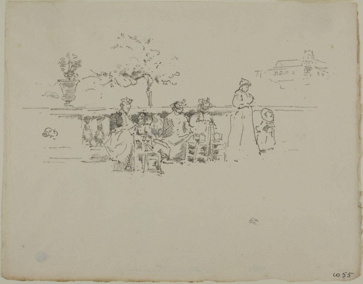 The Terrace, Lucembursko od James Abbott McNeill Whistler