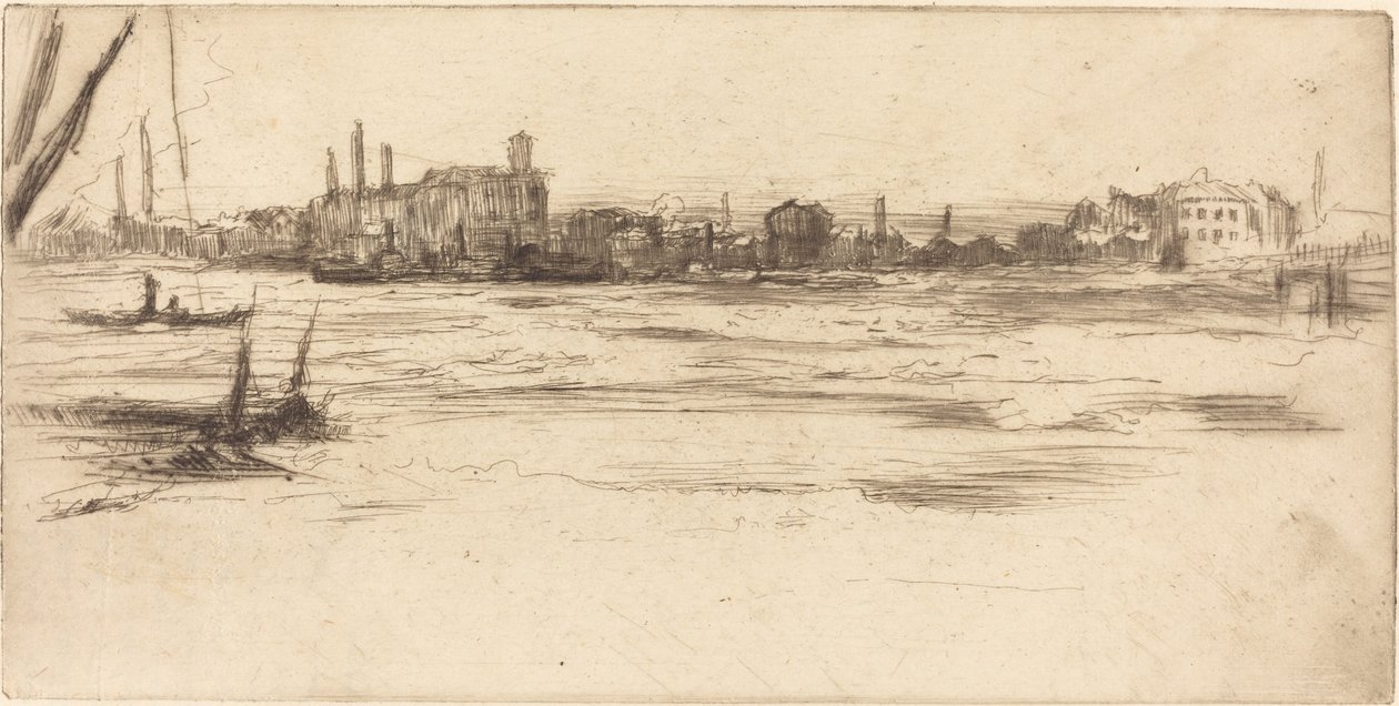 Neklidná Temže od James Abbott McNeill Whistler