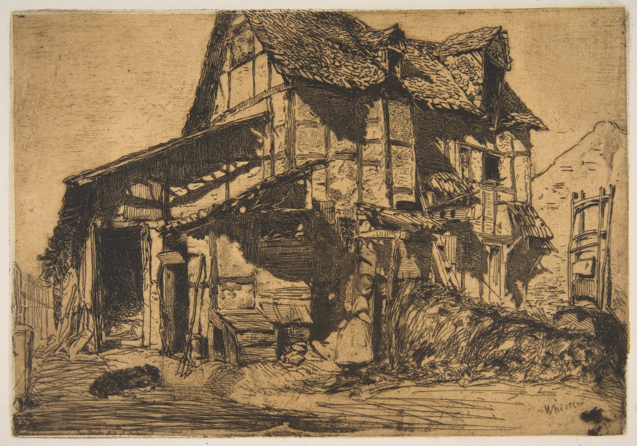 Nebezpečný činžovní dům (Stará farma) od James McNeill Whistler