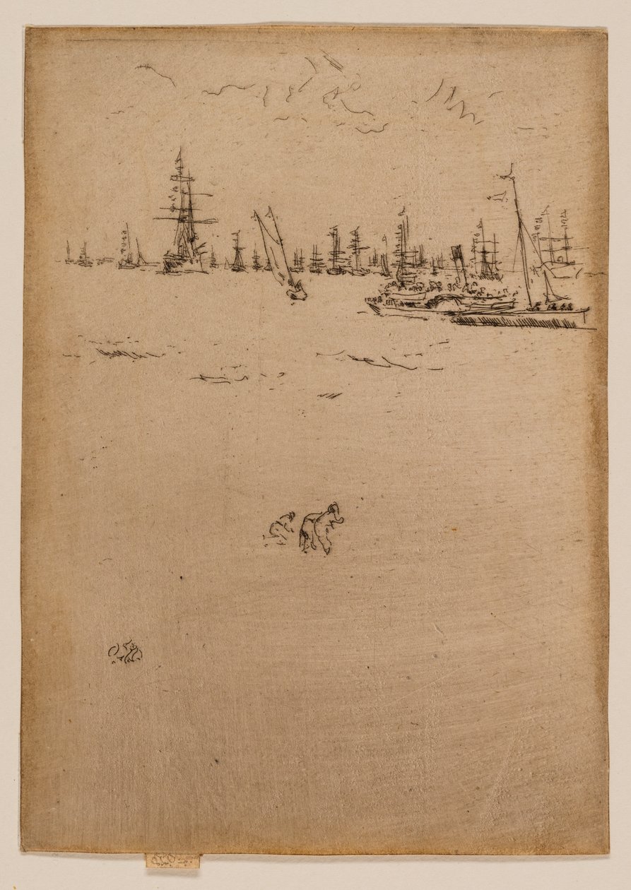 Loď pro návštěvníky od James McNeill Whistler