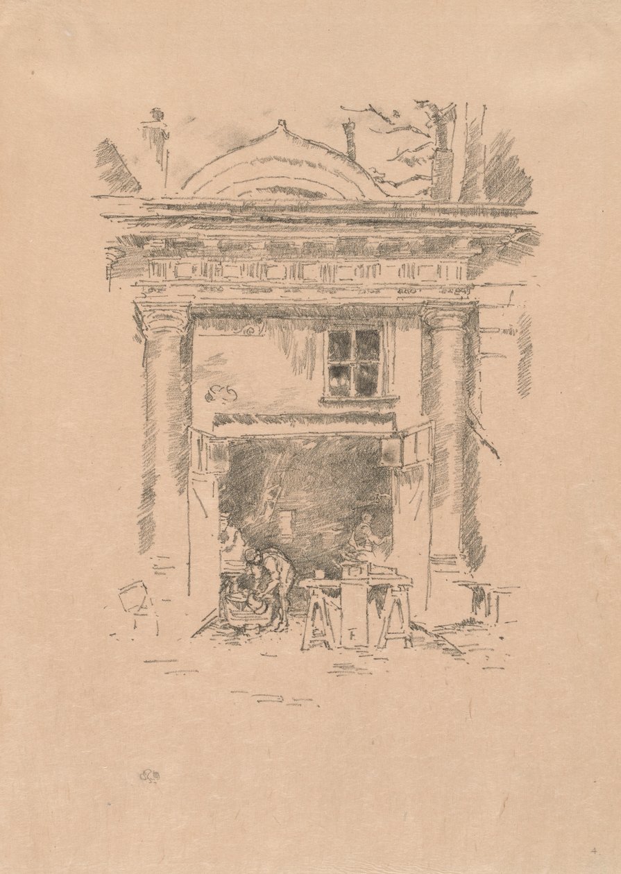 The Whitesmiths, Impasse des Carmélites od James McNeill Whistler