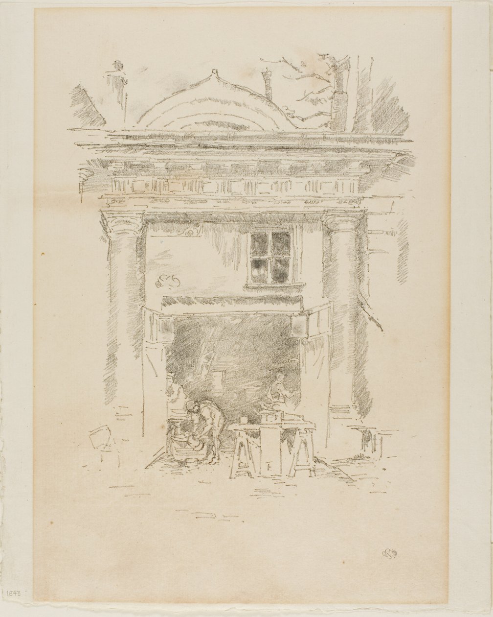 The Whitesmiths, Impasse des Carmélites od James Abbott McNeill Whistler