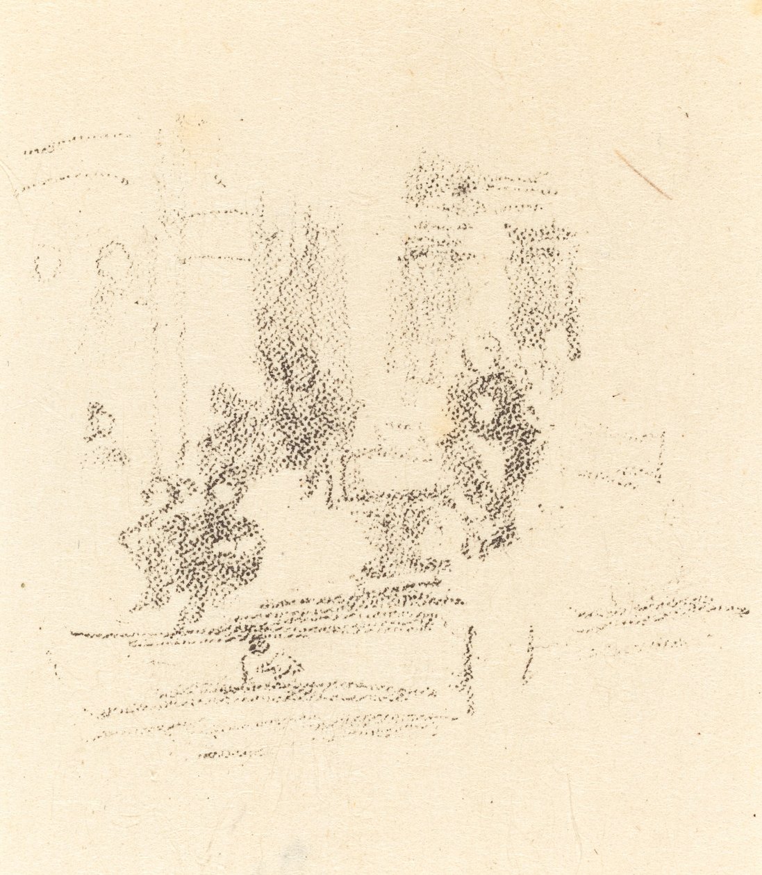 Zkušební skica: Interiér od James Abbott McNeill Whistler