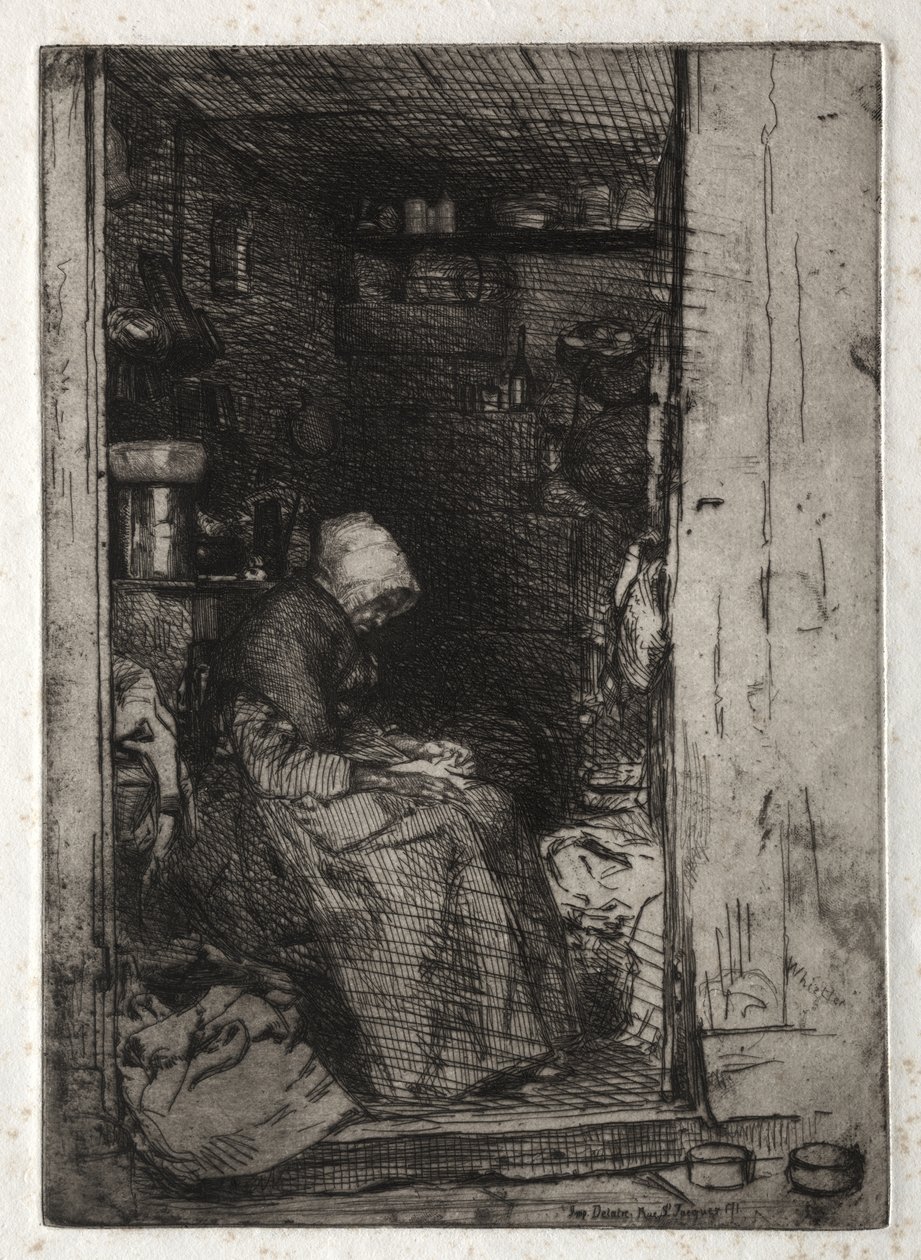 Dvanáct leptů z přírody:  La Veille aux Loques od James McNeill Whistler