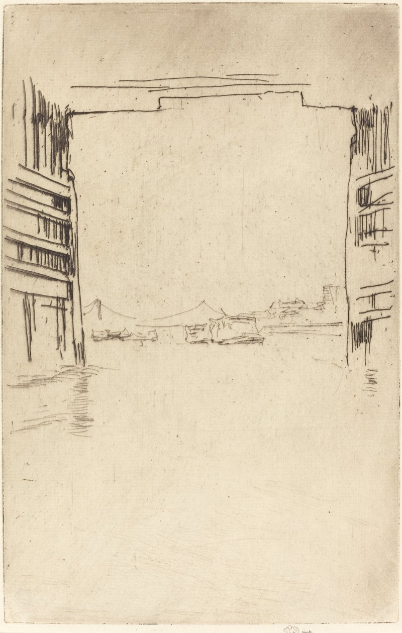 Pod starým mostem Battersea od James Abbott McNeill Whistler