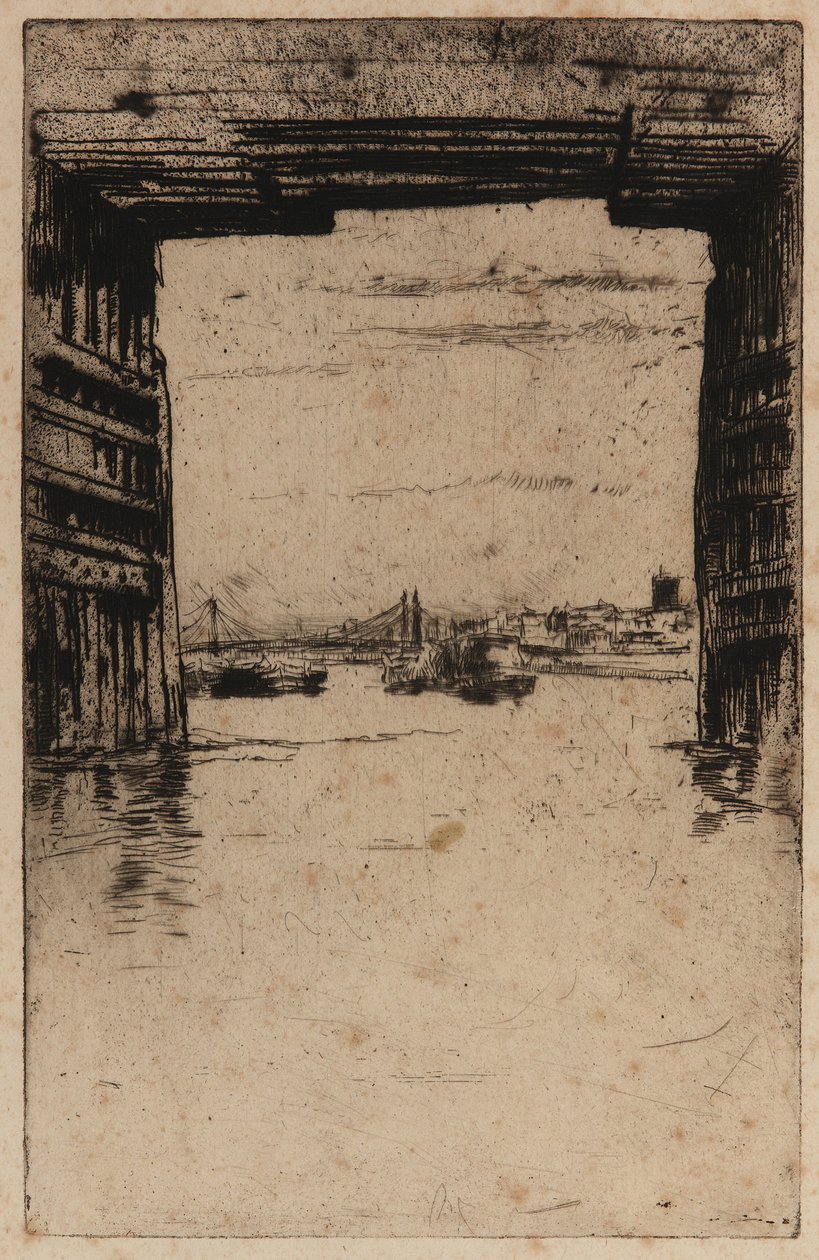 Pod starým mostem Battersea od James Abbott McNeill Whistler
