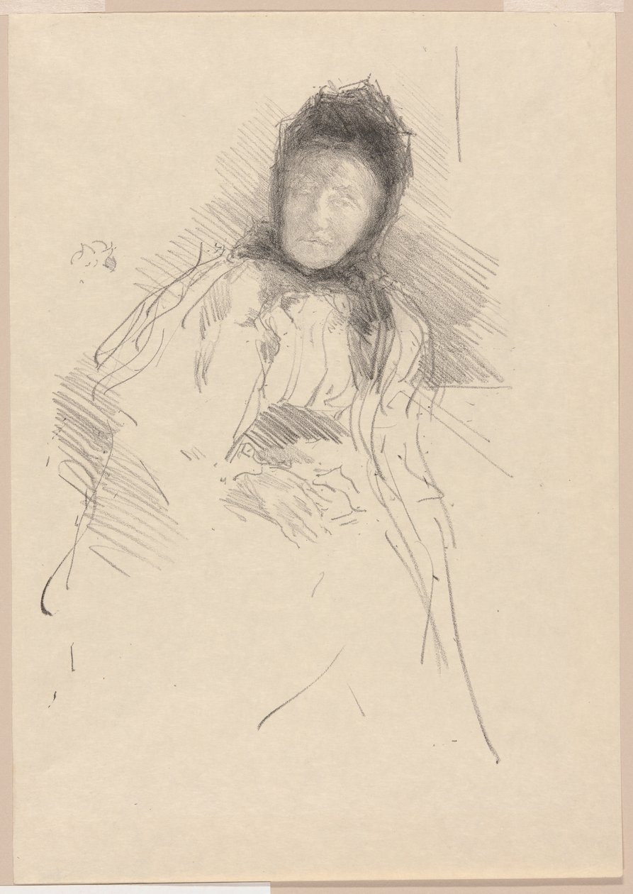 Nedokončený náčrt Lady Haden od James Abbott McNeill Whistler