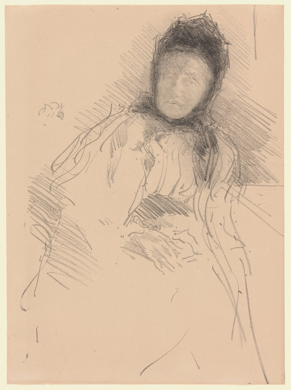 Nedokončená skica lady Hadenové od James McNeill Whistler
