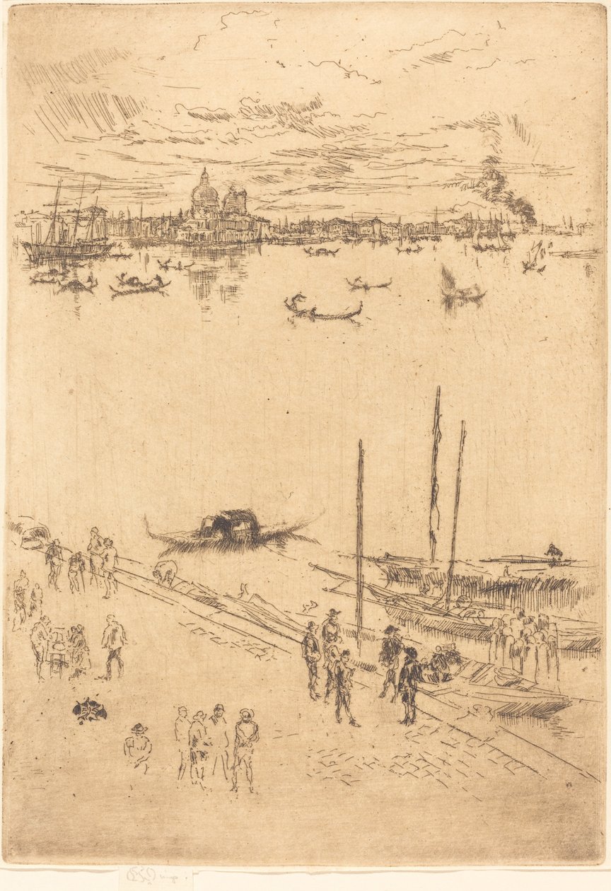 Vzpřímené Benátky od James Abbott McNeill Whistler