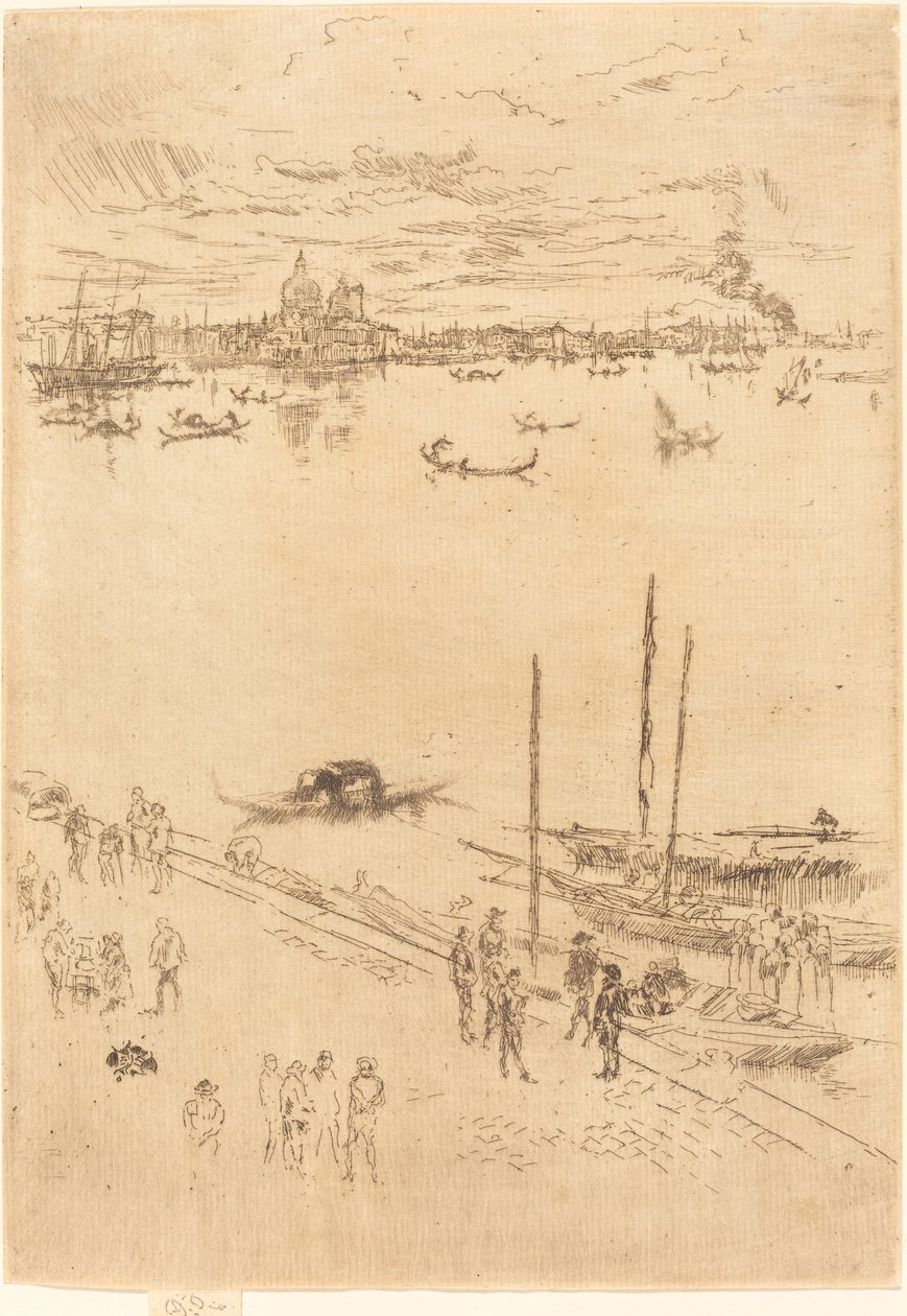Vzpřímené Benátky od James Abbott McNeill Whistler