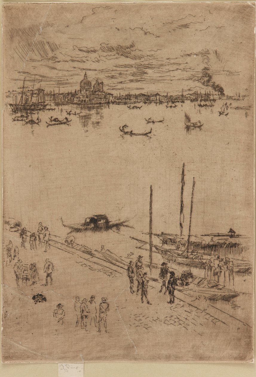 Vzpřímené Benátky od James Abbott McNeill Whistler