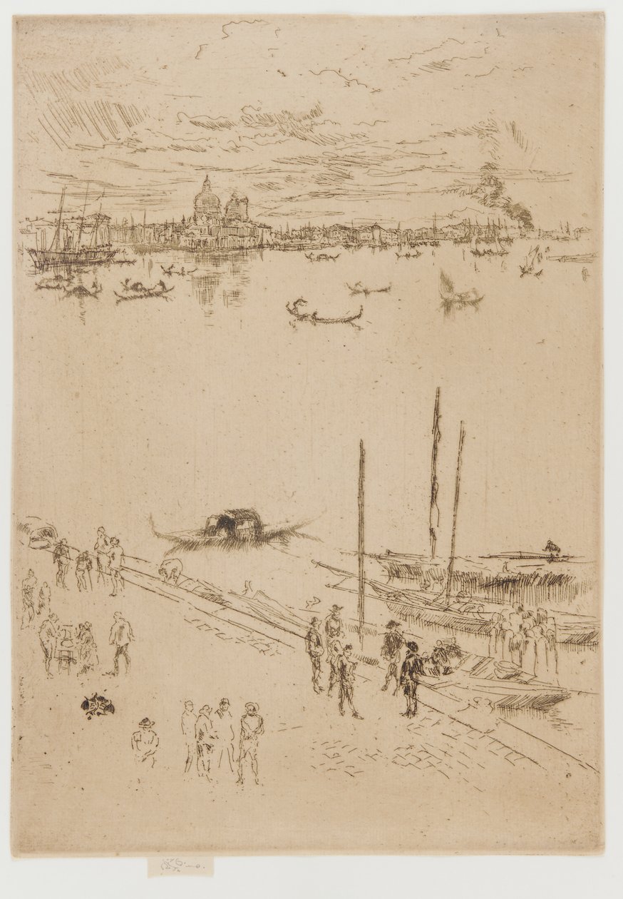Vzpřímené Benátky od James Abbott McNeill Whistler