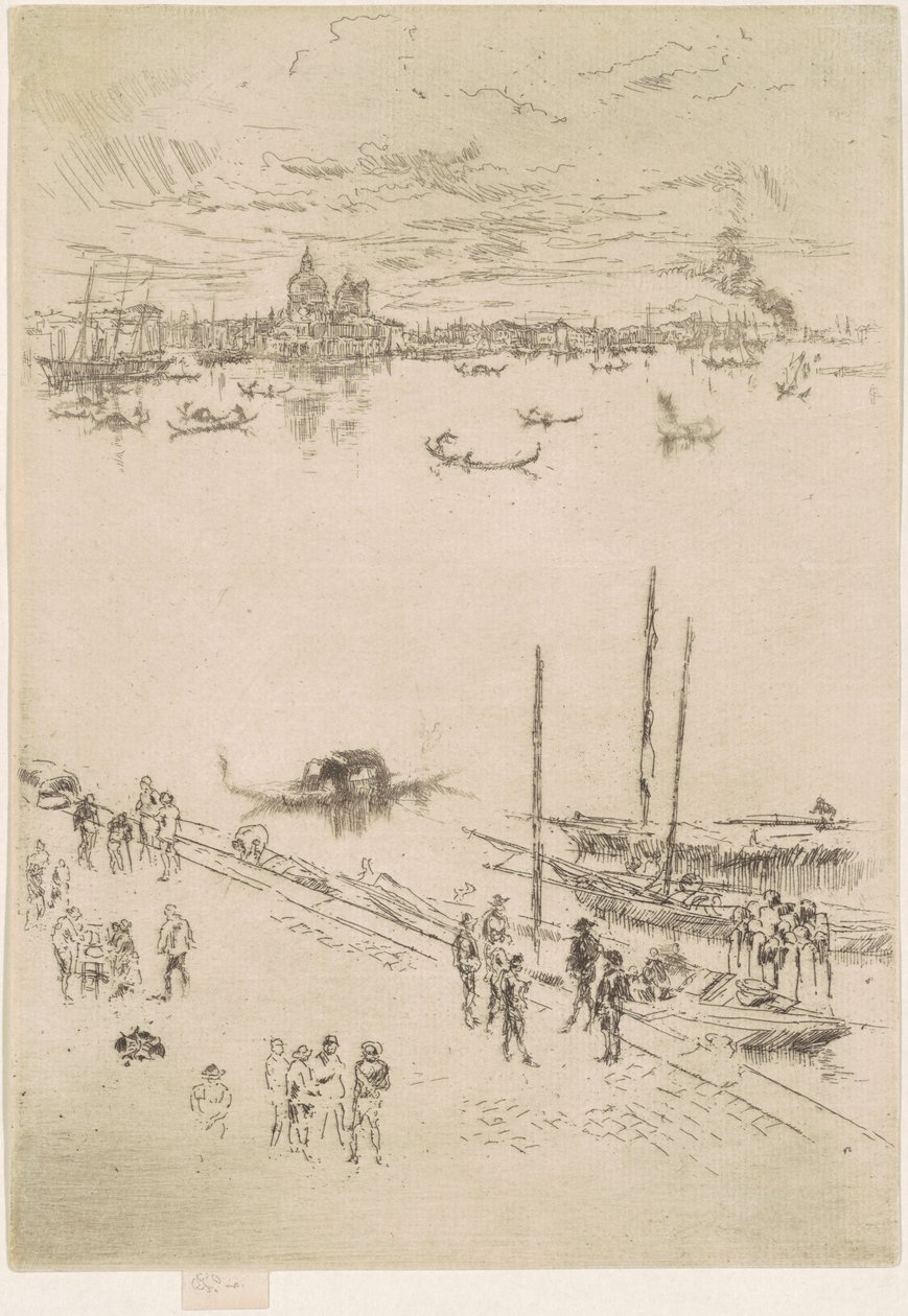 Vzpřímené Benátky od James Abbott McNeill Whistler