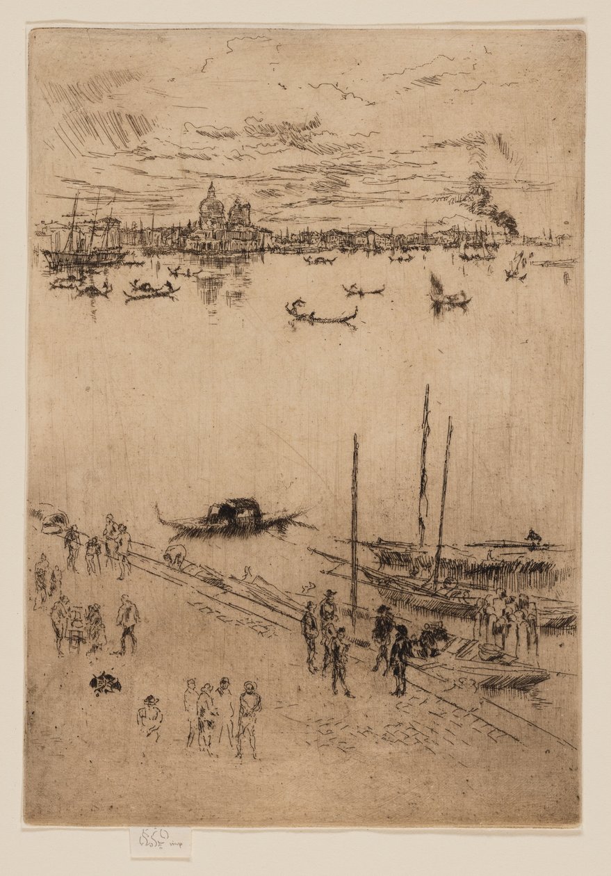 Vzpřímené Benátky od James Abbott McNeill Whistler