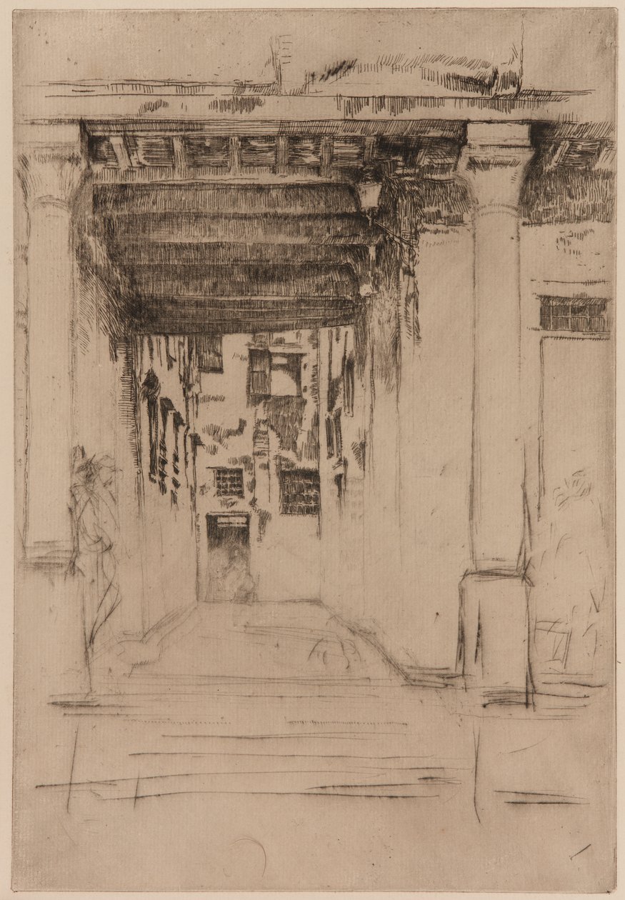 Benátský dvůr od James Abbott McNeill Whistler