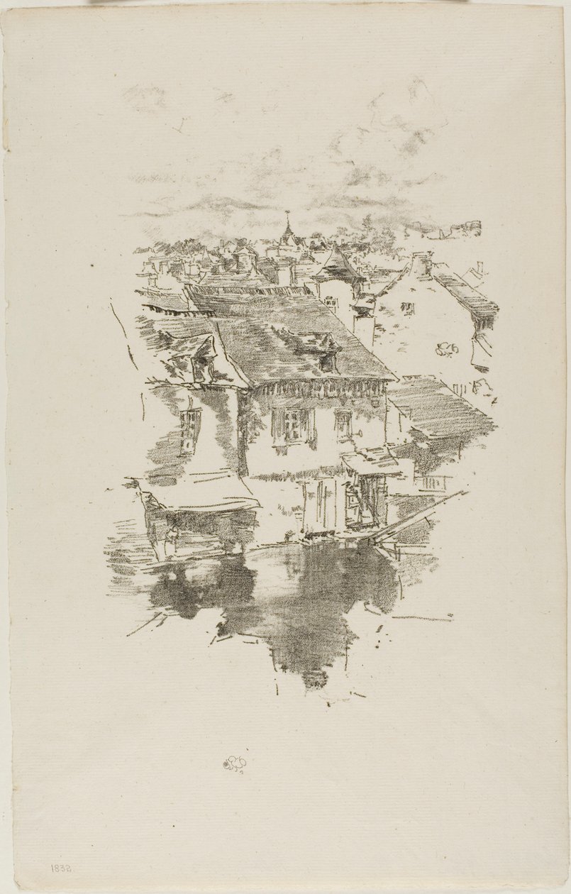 Vitré: Kanál od James McNeill Whistler