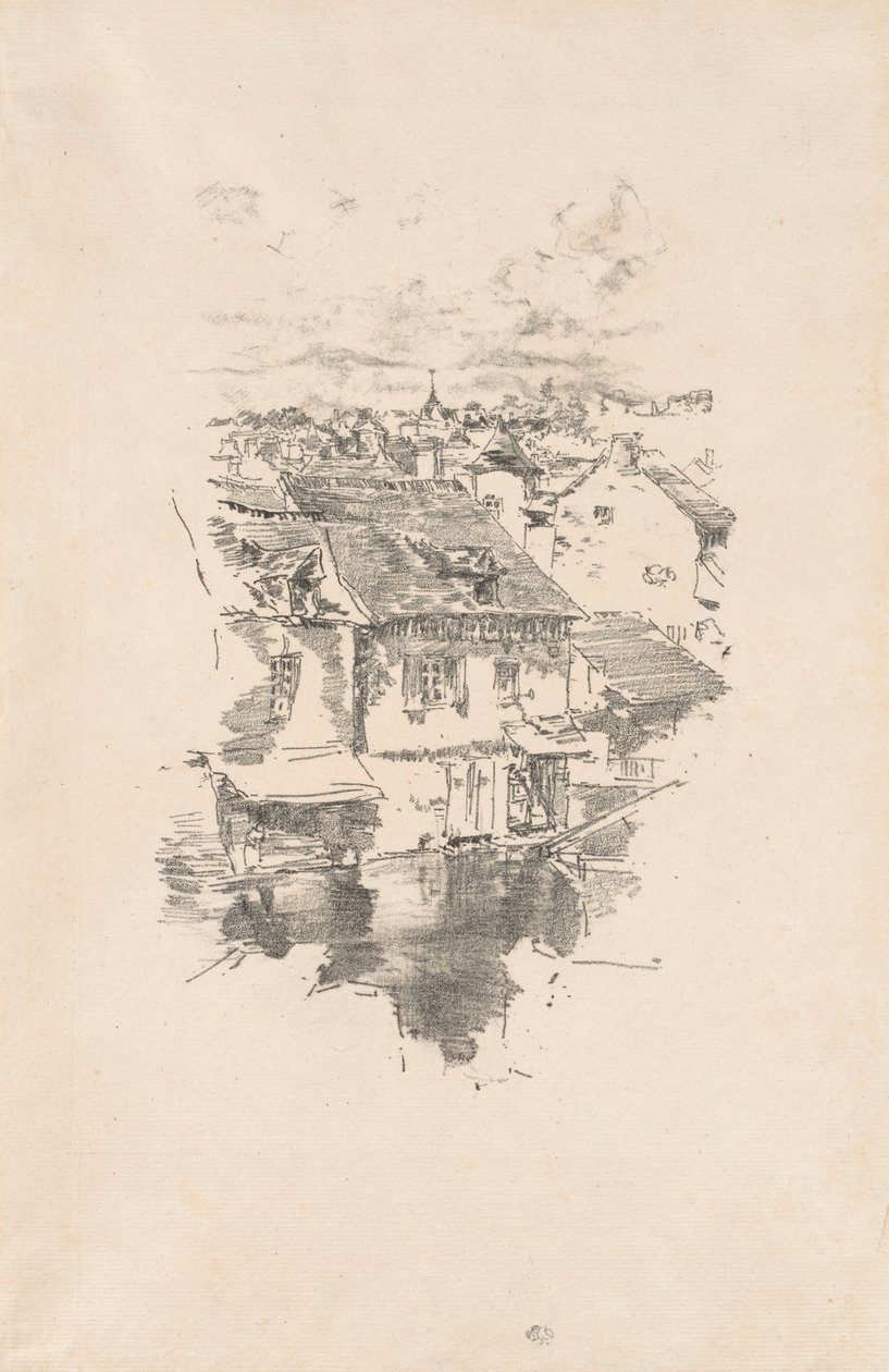 Vitré: Kanál od James McNeill Whistler