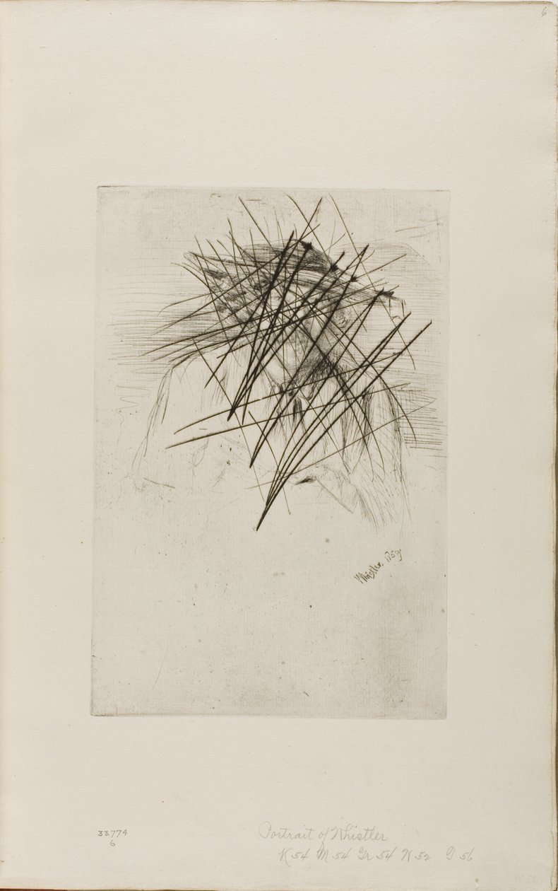 Whistler s kloboukem od James Abbott McNeill Whistler