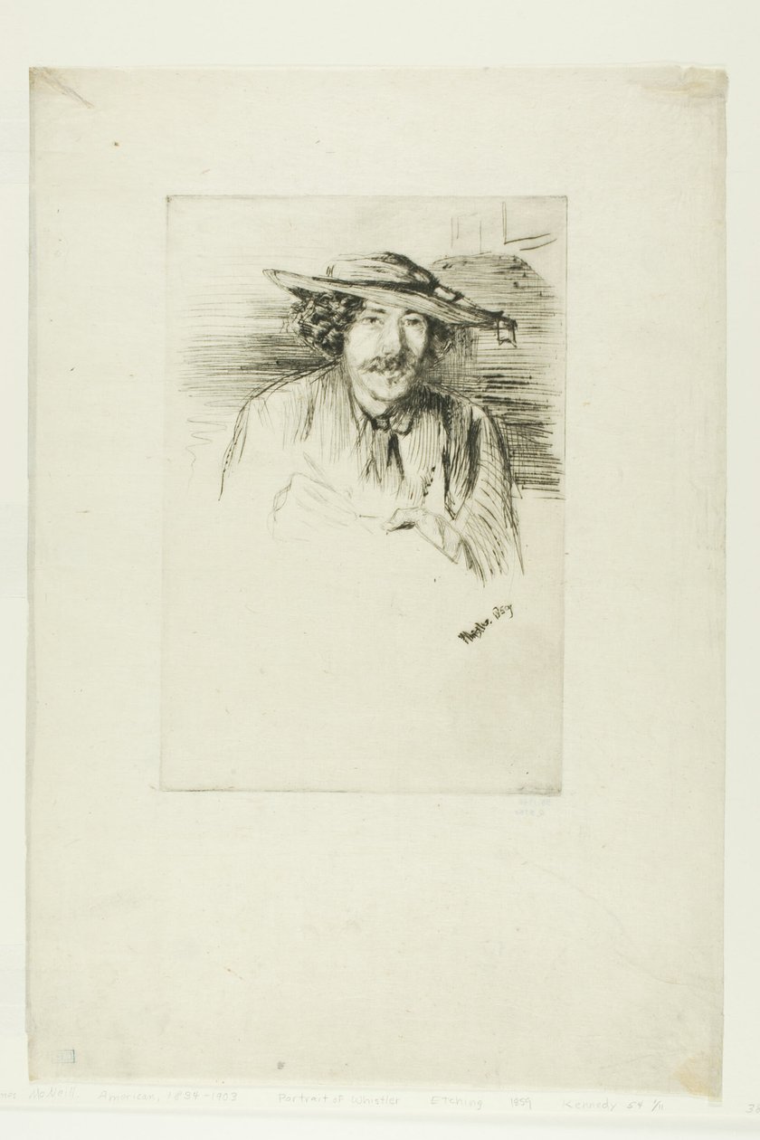 Whistler s kloboukem od James Abbott McNeill Whistler