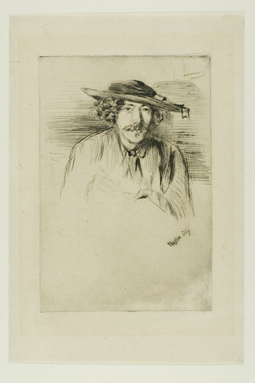 Whistler s kloboukem od James Abbott McNeill Whistler