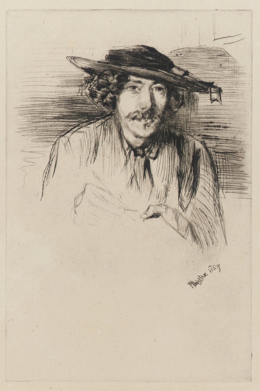 Whistler s kloboukem od James Abbott McNeill Whistler