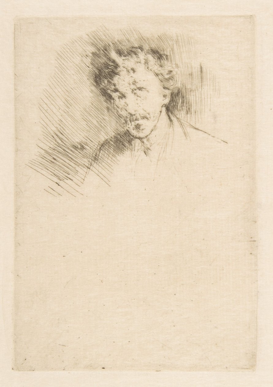 Whistler s bílým pramenem vlasů od James McNeill Whistler