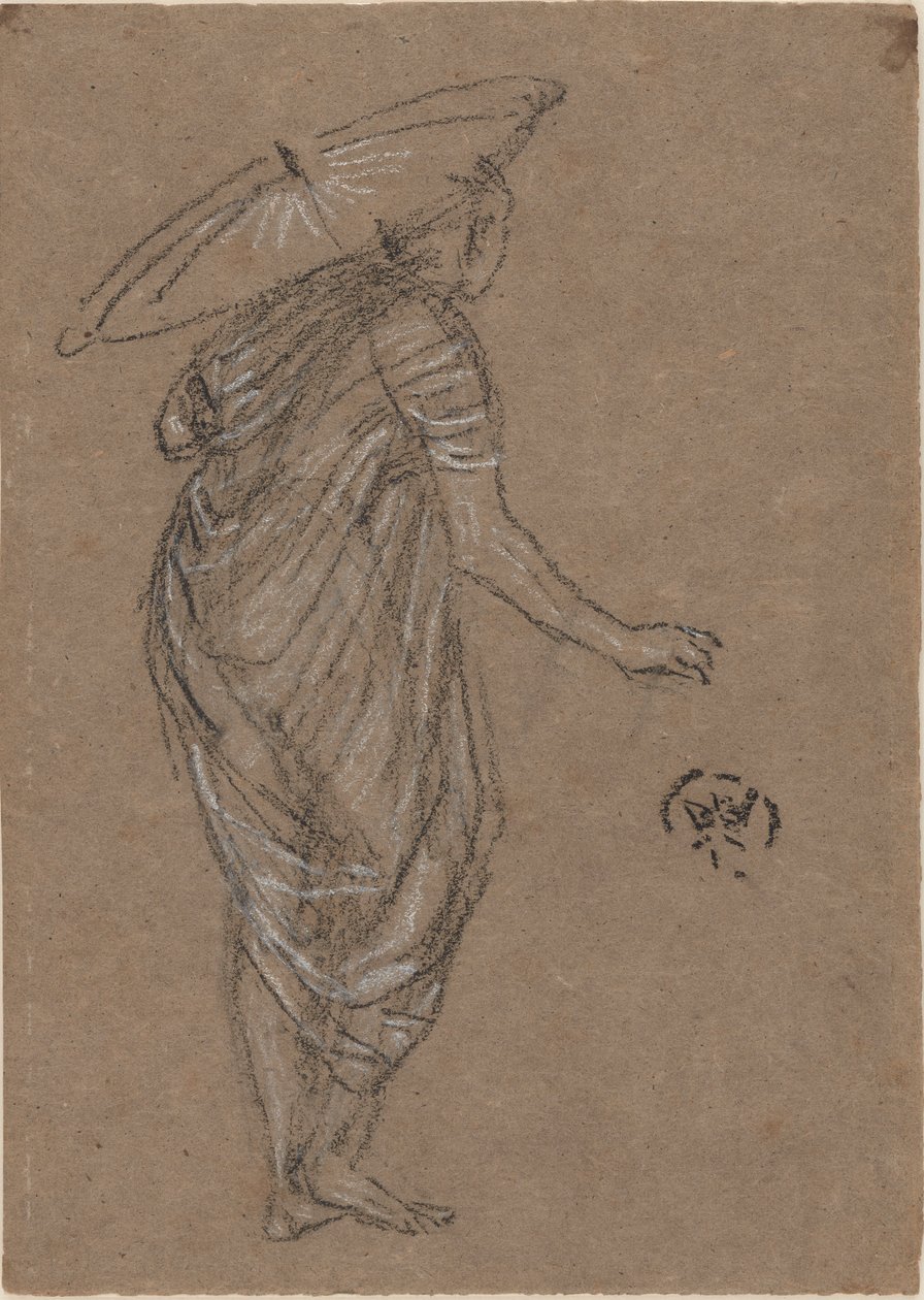 Žena se slunečníkem od James Abbott McNeill Whistler