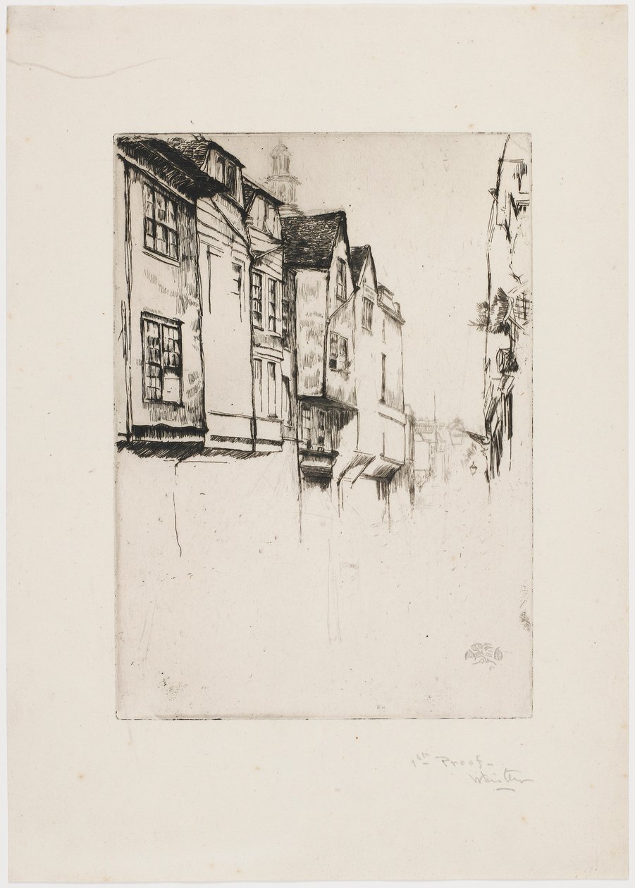 Velká ulice, Londýn od James Abbott McNeill Whistler