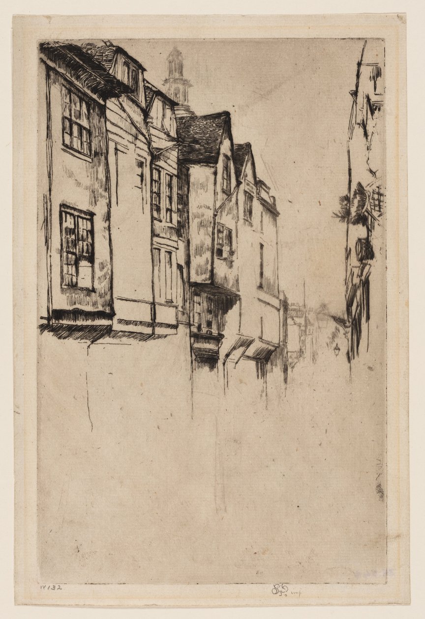 Velká ulice, Londýn od James Abbott McNeill Whistler