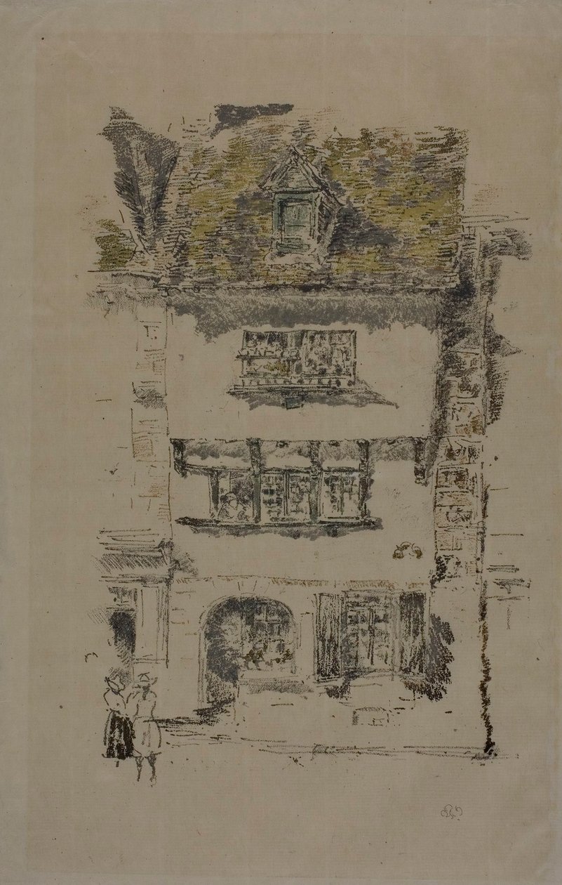 Žlutý dům, Lannion od James McNeill Whistler