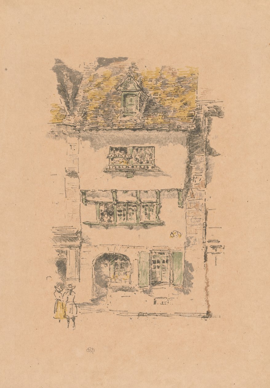 Žlutý dům, Lannion od James McNeill Whistler