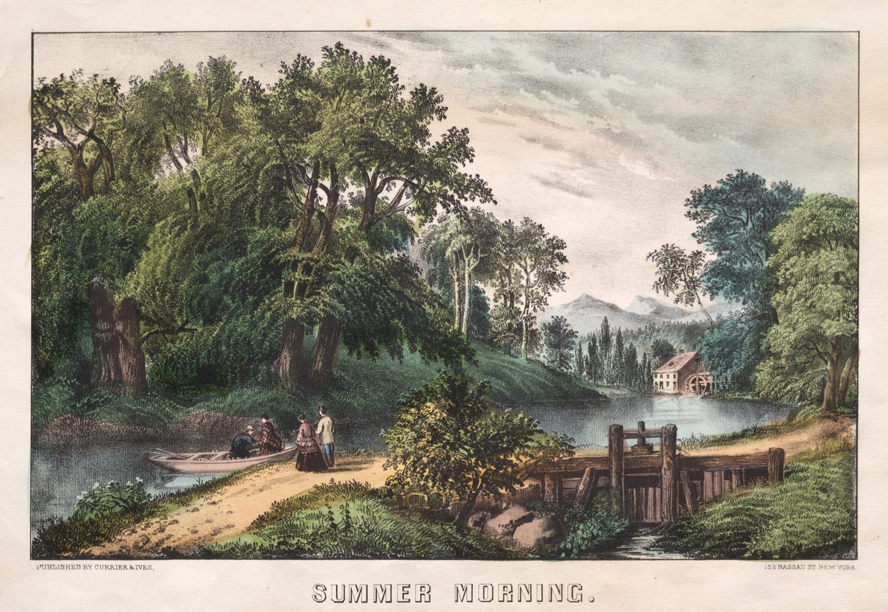 Letní ráno, c. 1838-72. od James Merritt Ives