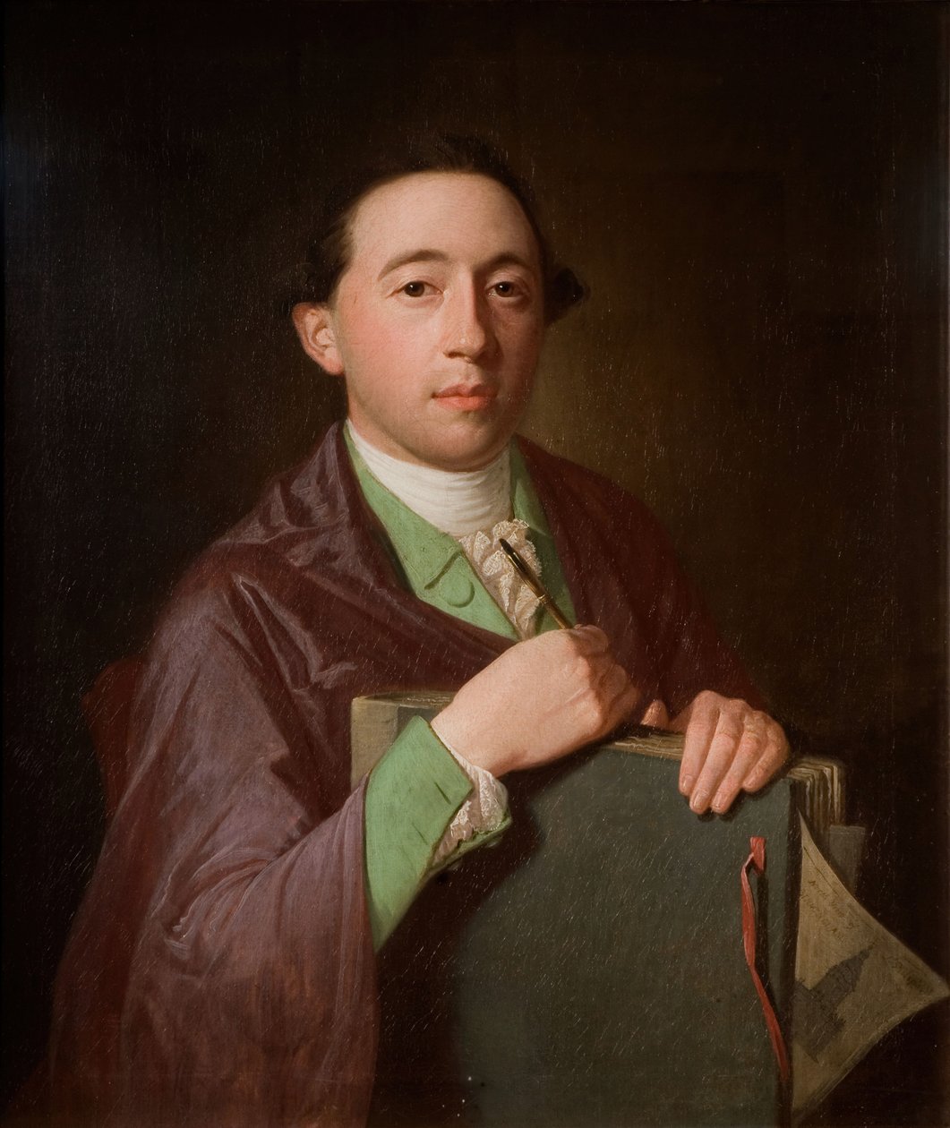 Portrét Williama Westleyho, 1750-1800. od James Millar