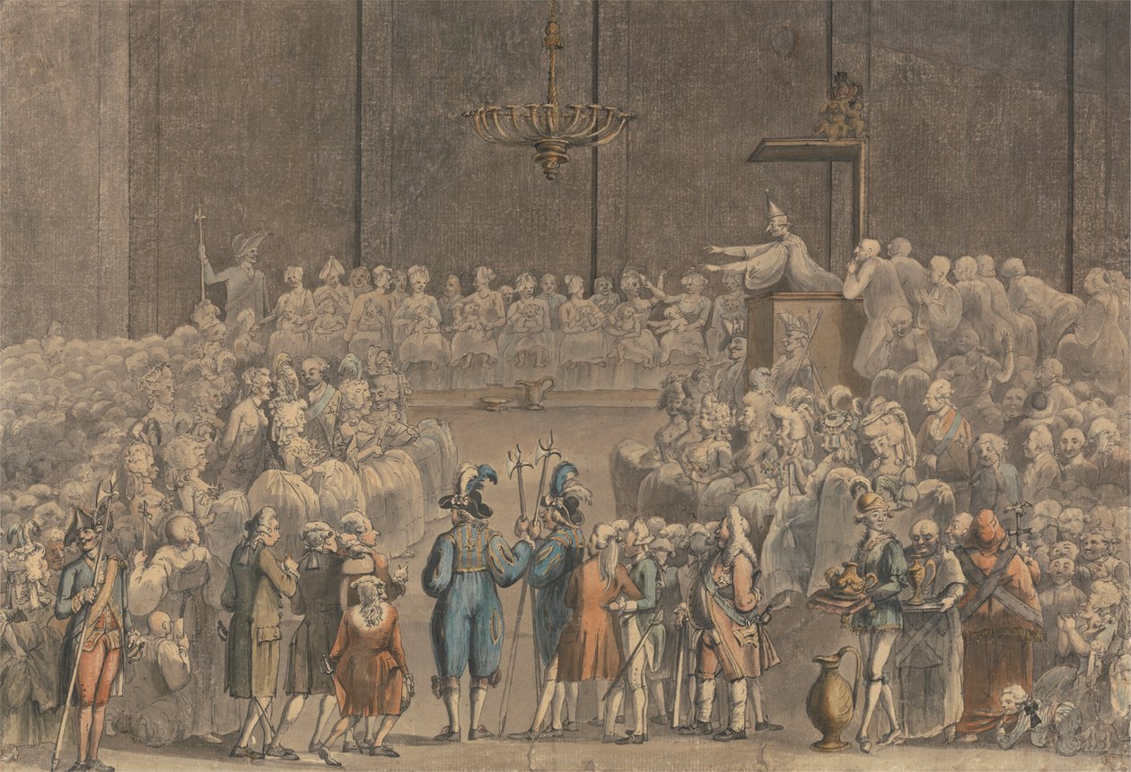 Křest ve Vatikánu se švýcarskou papežskou gardou atd. od James Miller