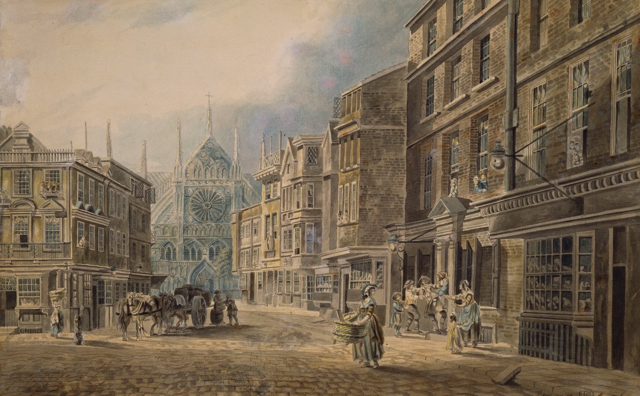 Londýn, Old Tothull St. Leading to Westminster Abbey, 1776 od James Miller