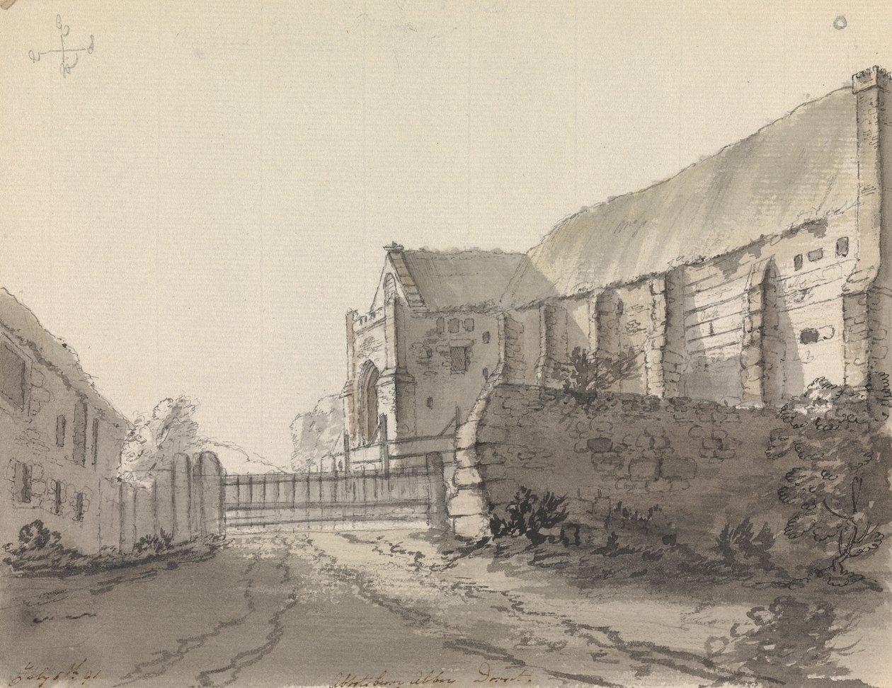 Abbotsbury Abbey, Dorset, Anglie od James Moore