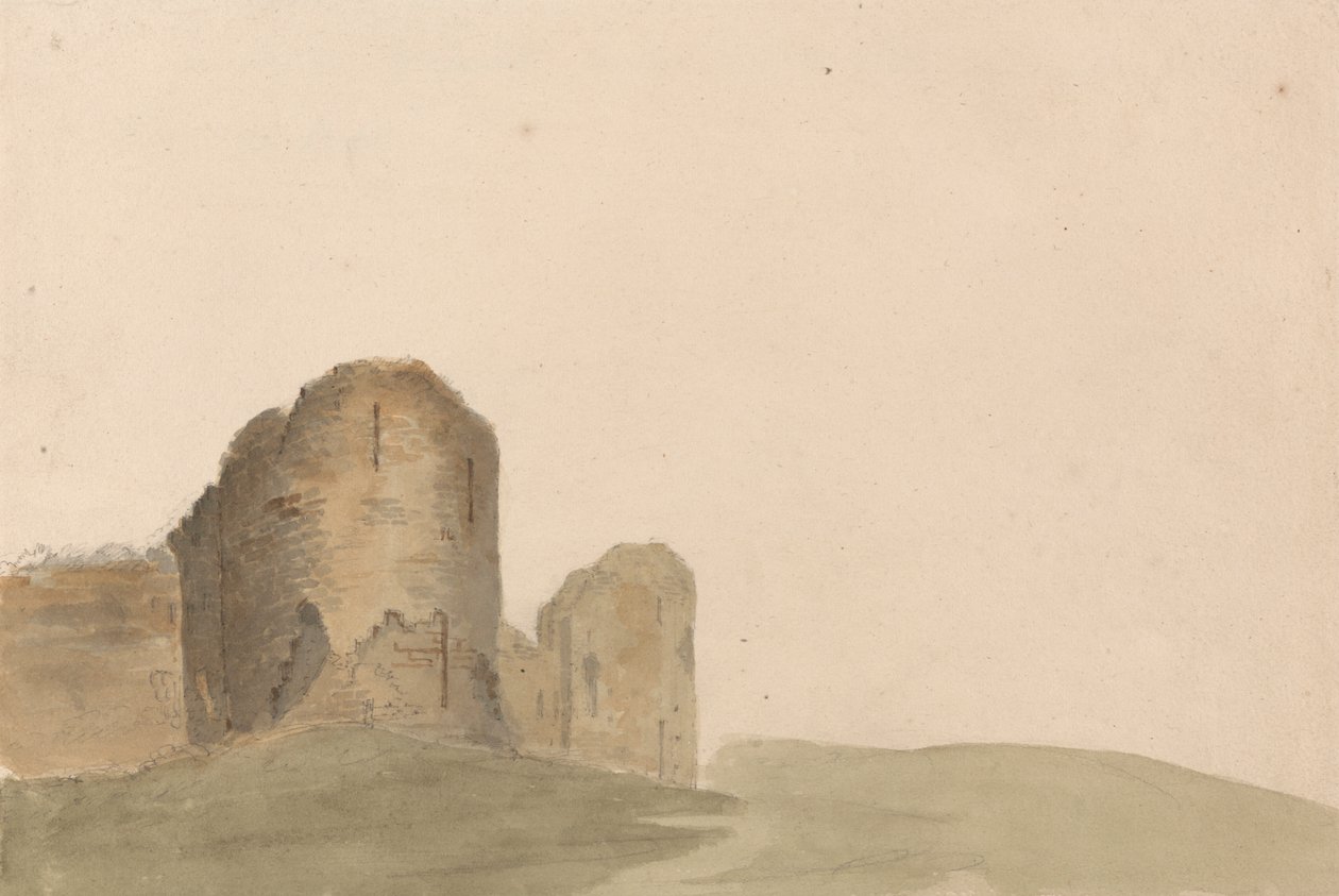 Hrad Pevensey, Sussex od James Moore