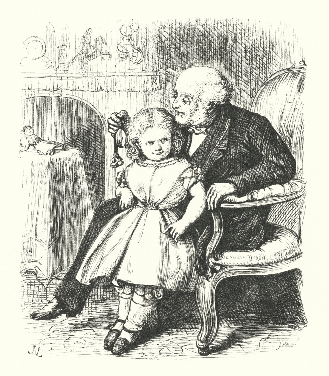 Veselé stáří (rytina) od James N. Lee