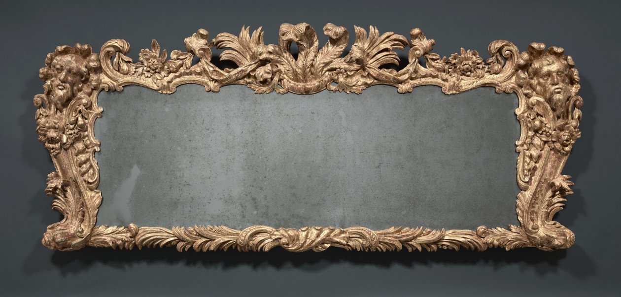 Overmantel Mirror, kolem roku 1740 od James Pascall