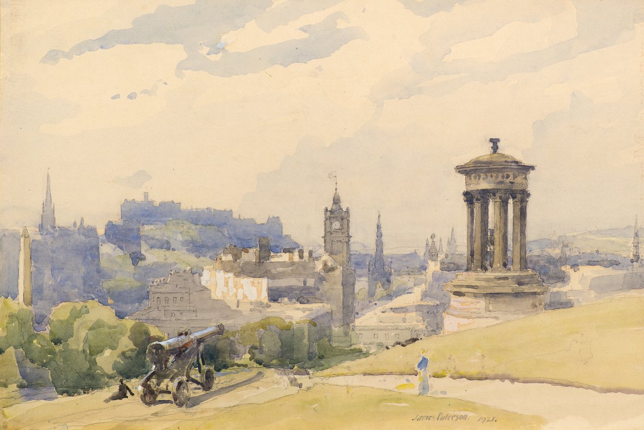 Edinburgh z Calton Hill od James Paterson