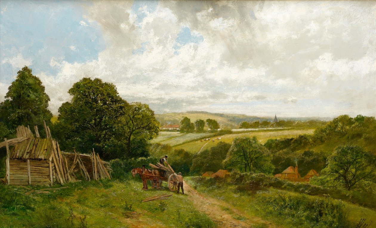 Kanál v Old Basing, Hampshire od James Peel