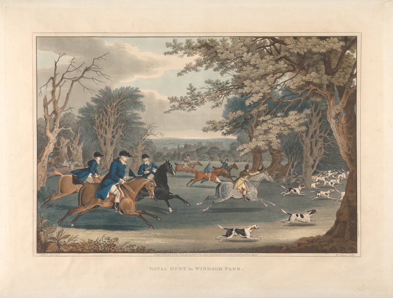 Royal Hunt ve Windsor Parku od James Pollard