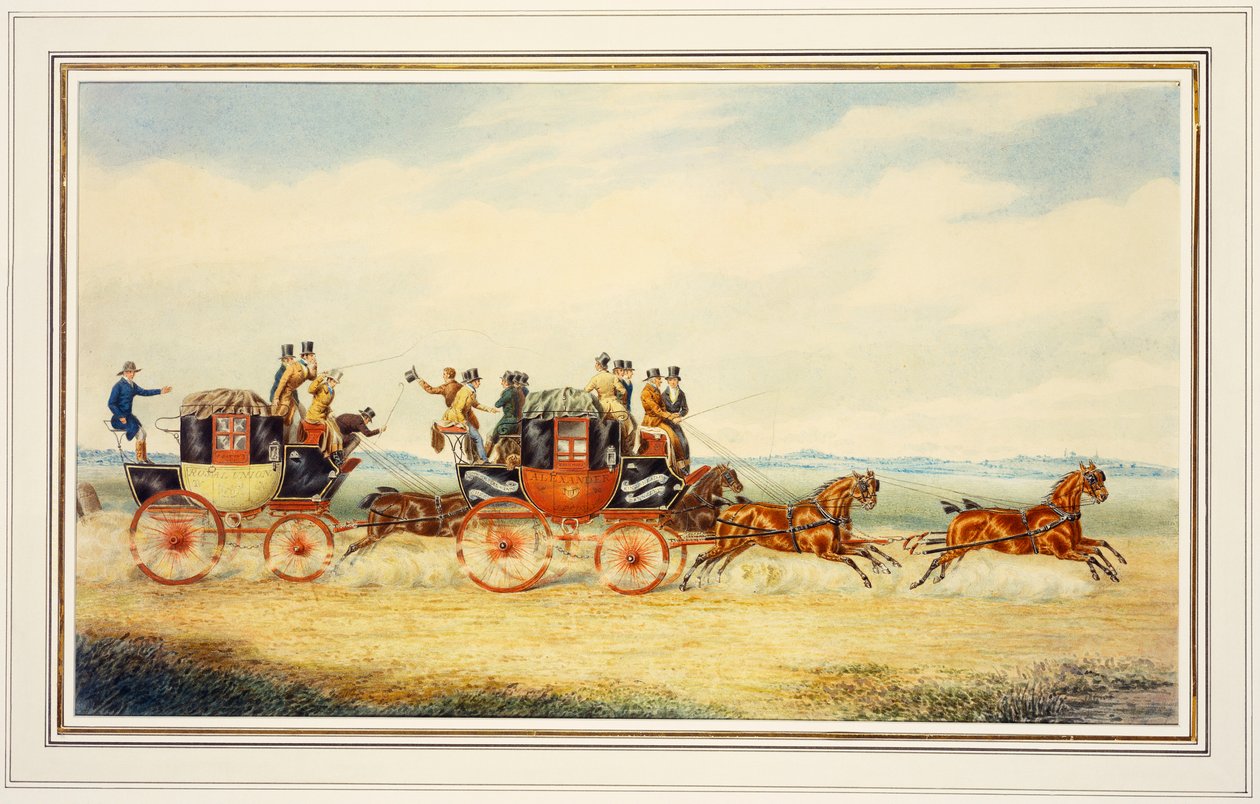 The Royal Union Coach Absolvování autobusu Alexander Leeds od James Pollard