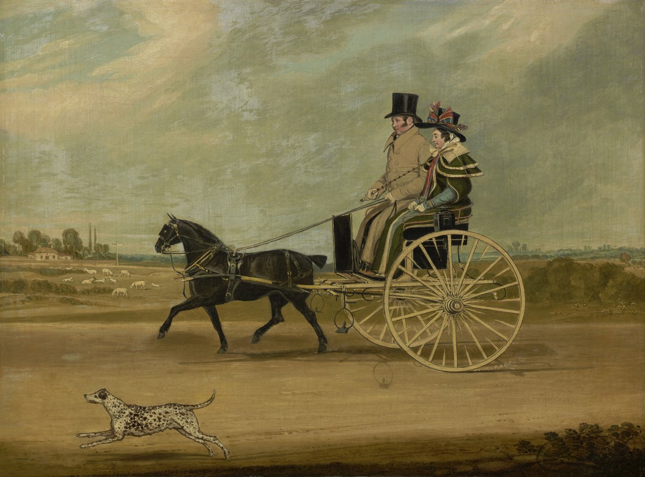 Tom Thumb s Peterem Brownem a jeho manželkou na koncertě, 1828 od James Pollard