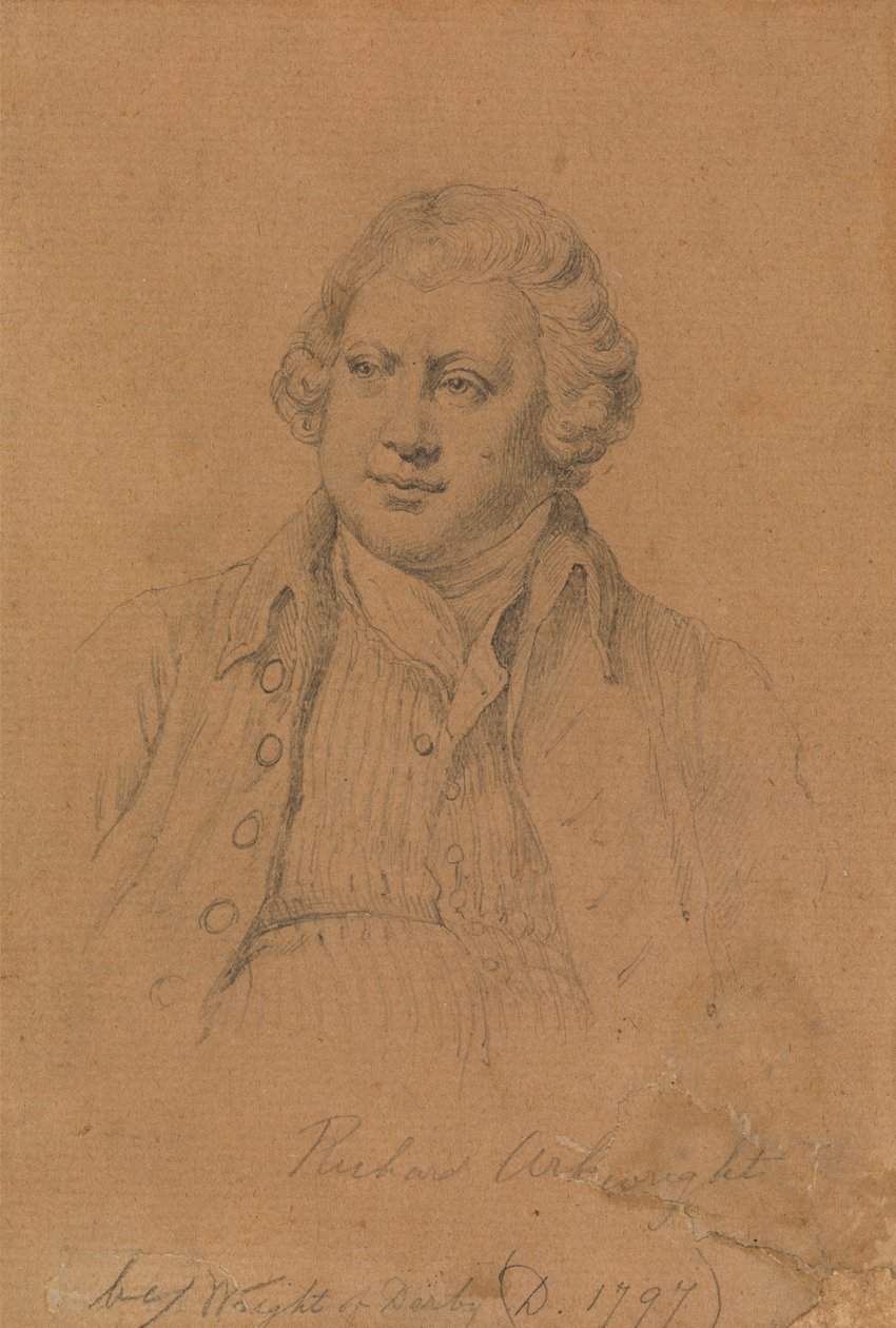 Richard Arkwright, vynálezce Spinning Jenny od James Posselwhite