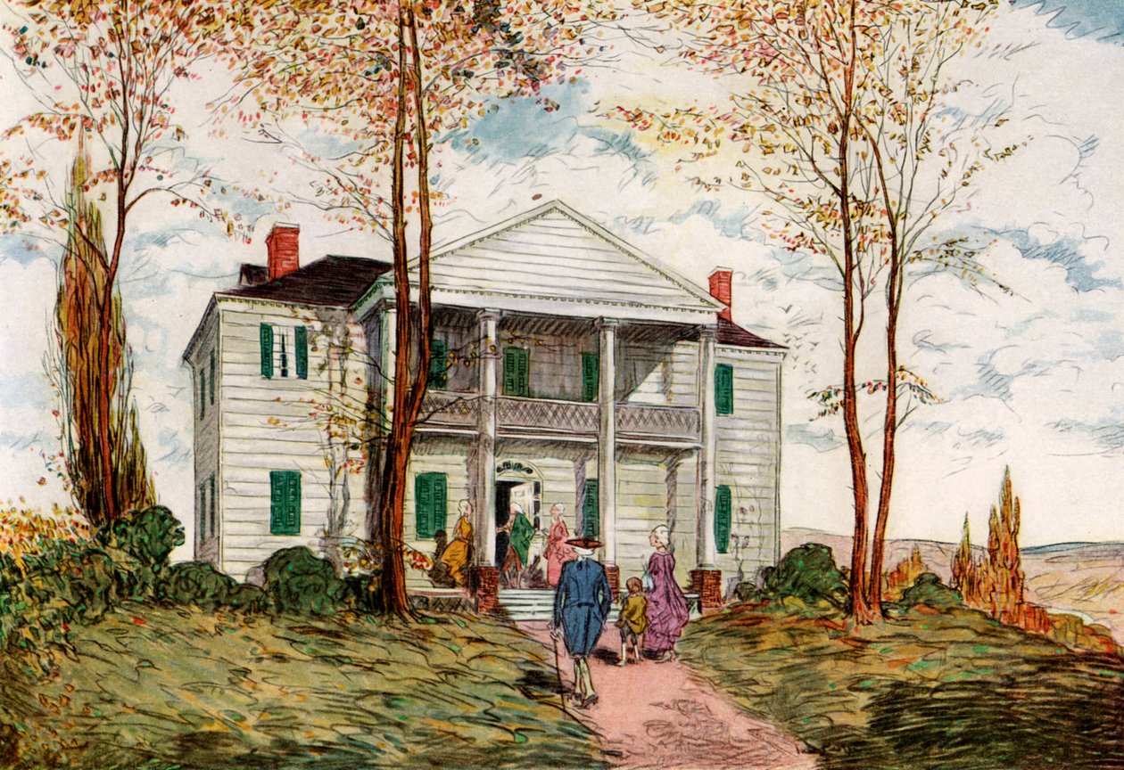 Morris-Jumel Mansion, Washington Heights, c18. století 1921. od James Preston