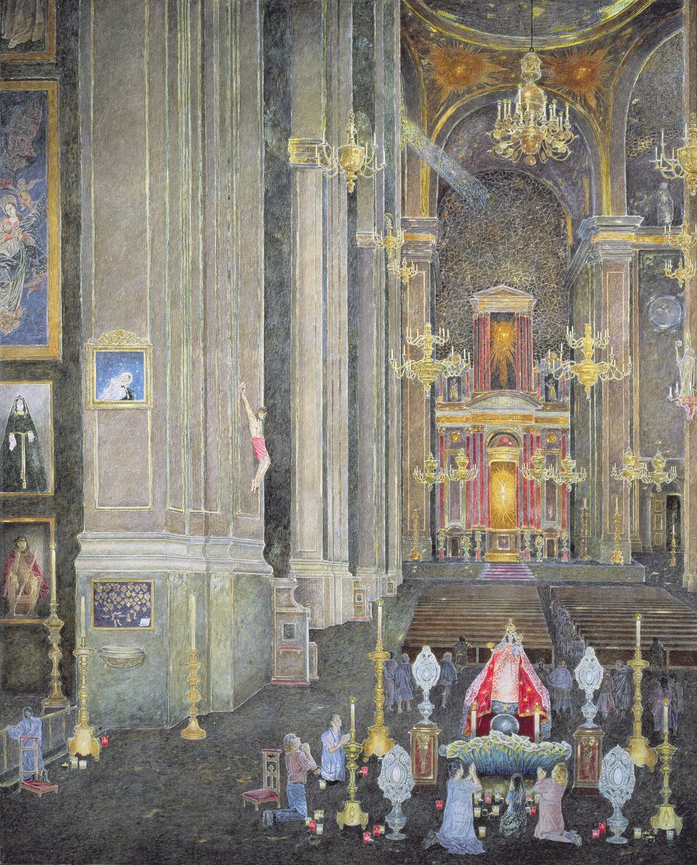 Uctívání Virgen del Rosario, klášter San Domingo, 2001 od James Reeve