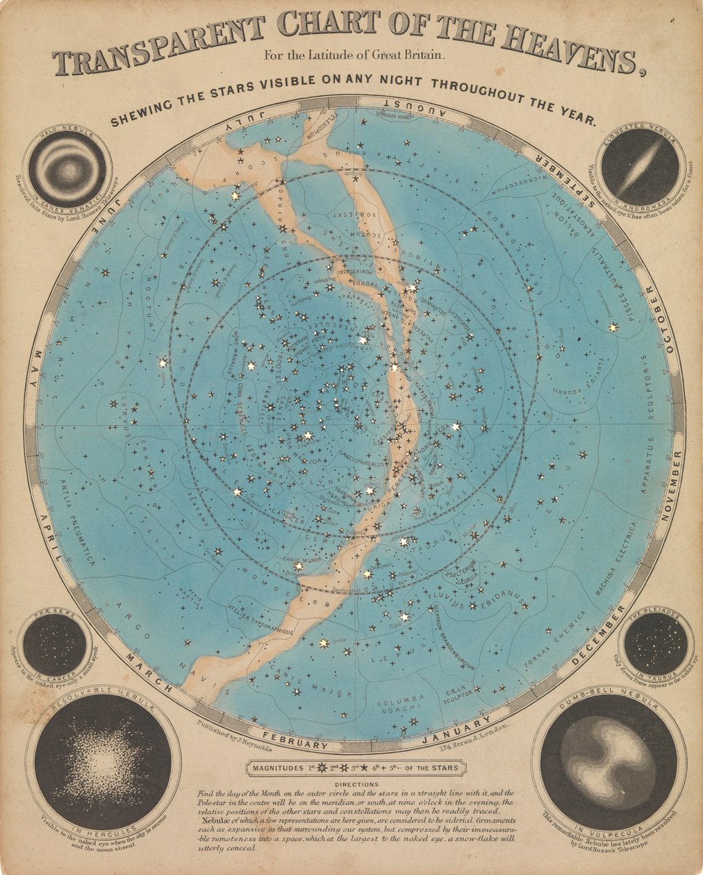 Mapa oblohy (podsvícená) od James Reynolds