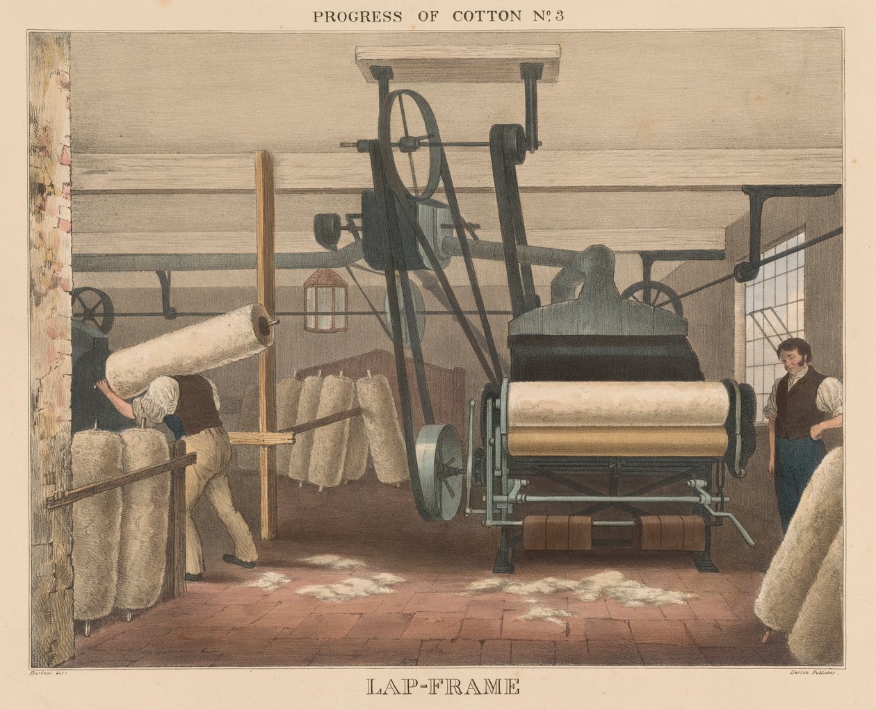 Progress of cotton, # 3: Lap-frame od James Richard Barfoot